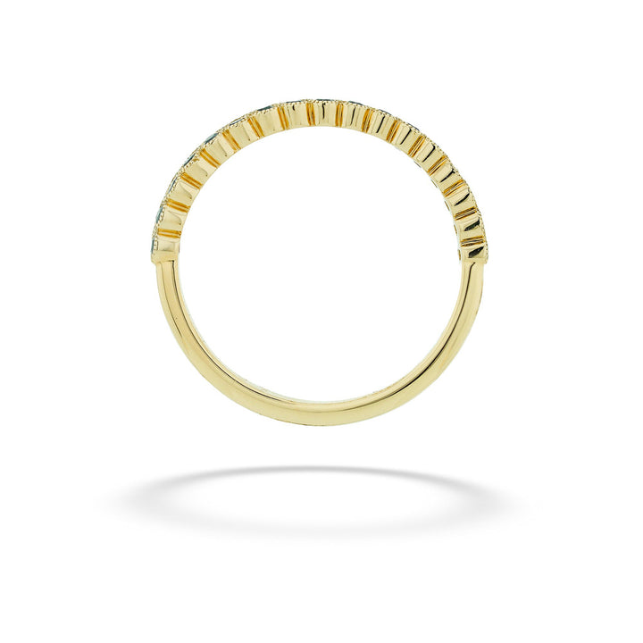14K Yellow Gold Blue Sapphire Band by Classique Creations