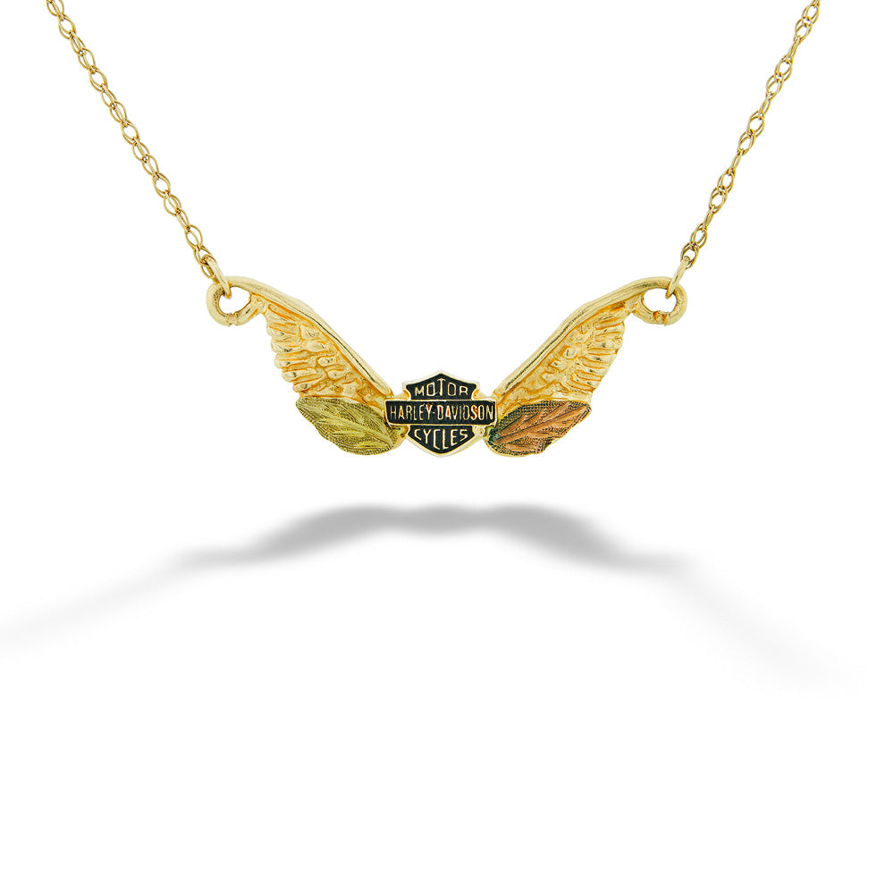 10K Gold "Harley Davidson" Necklace - 16"