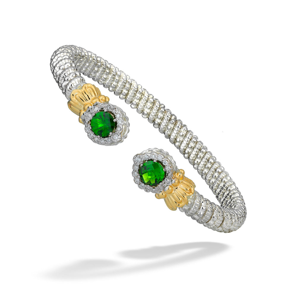 Diamond and Chrome Diopside Bracelet by Vahan