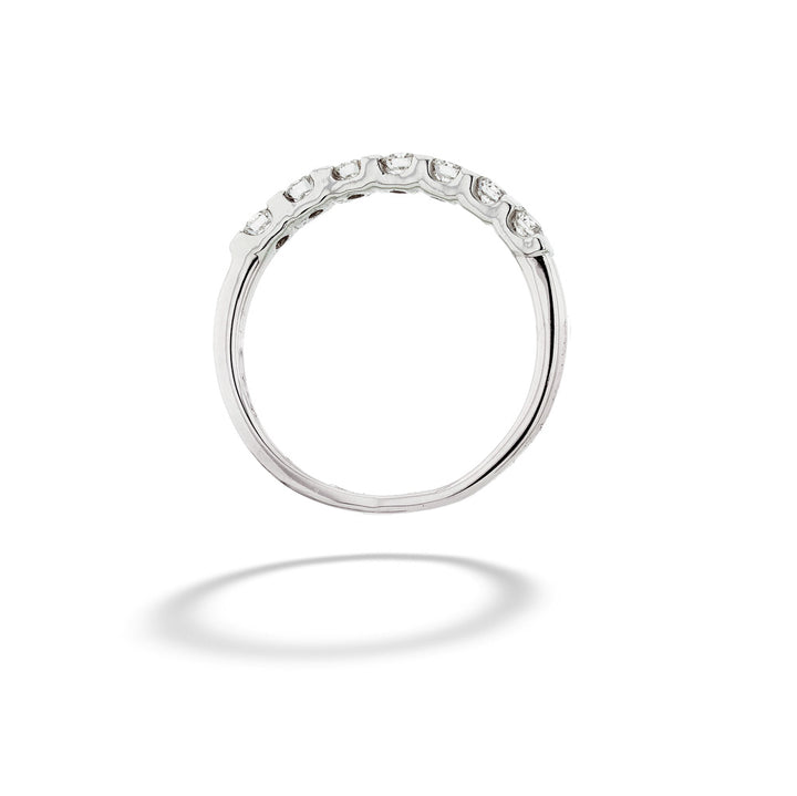 18K White Gold 0.24TDW Diamond Band Ring