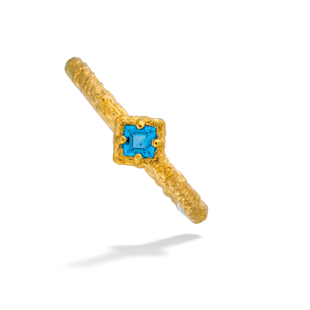 Blue Topaz Ring by Anatoli