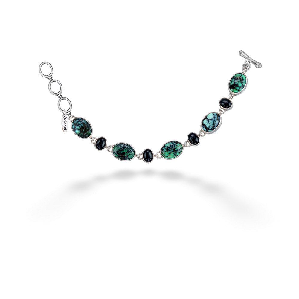 Green Agate & Labradorite Bracelet by aCleoni