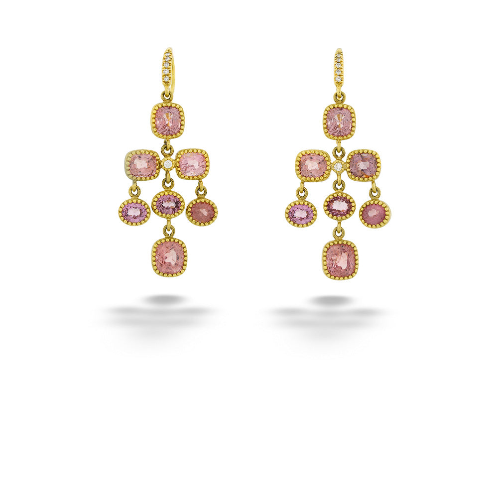 Diamond Carly Chandelier Earrings by Lauren K.