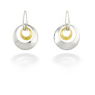 Jaunty Circle Earrings by E.L. Designs