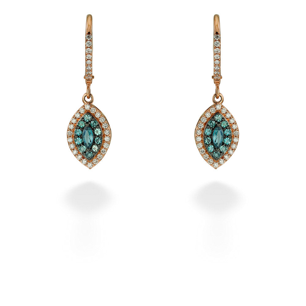 Alexandrite & Diamond Earrings by Mark Henry