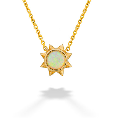 Australian Opal Sun Necklace by Parle