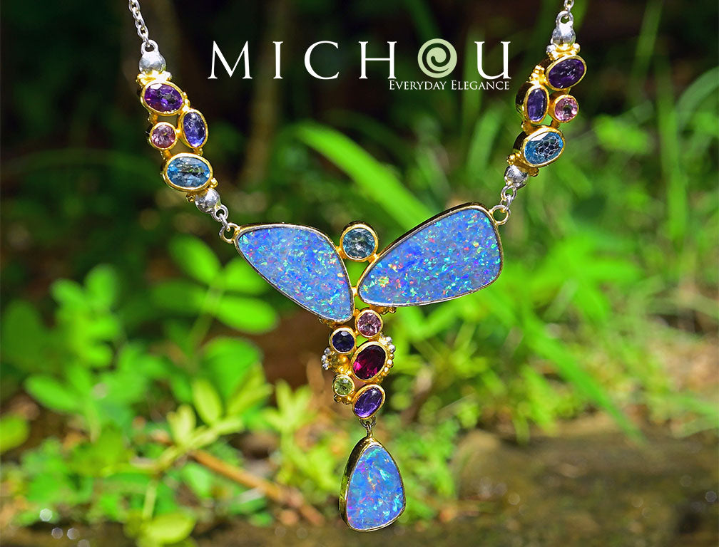 michou opal necklace