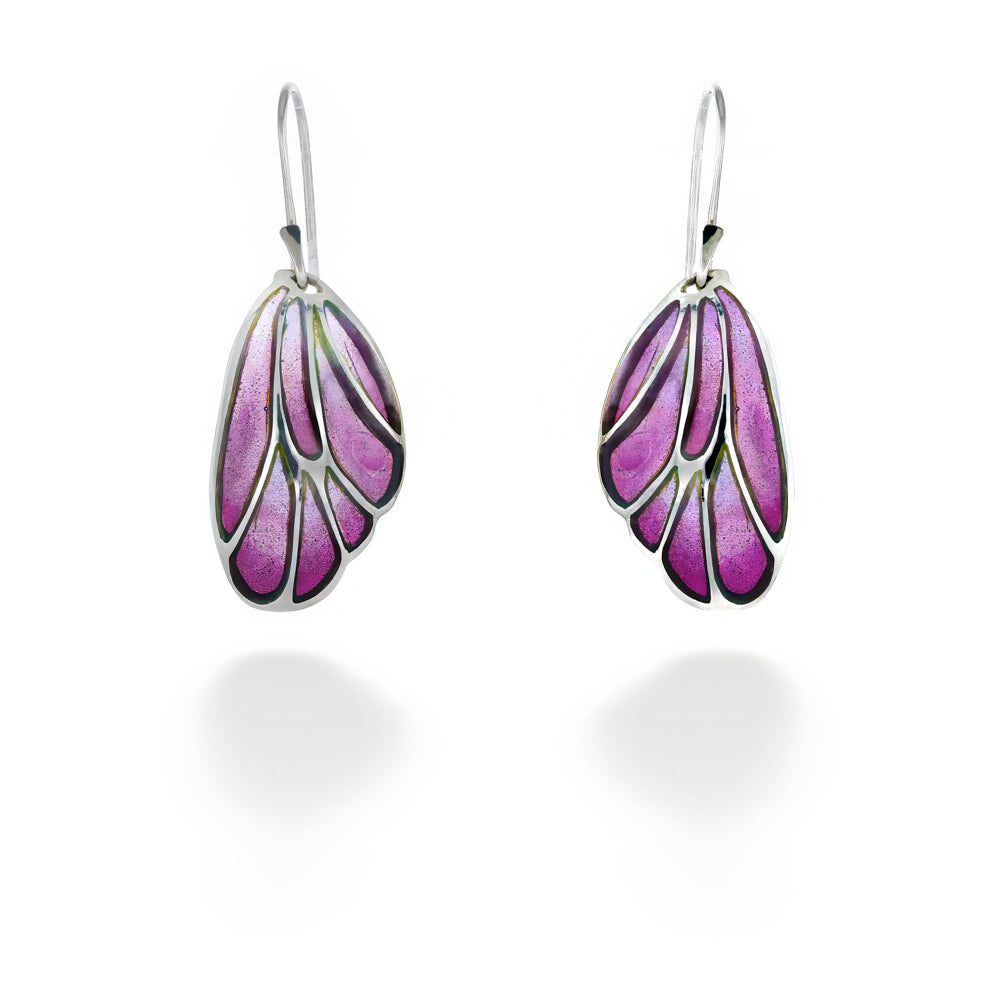 Plique-a-Jour Purple Pixie Earrings by Heart, Hand & Fire