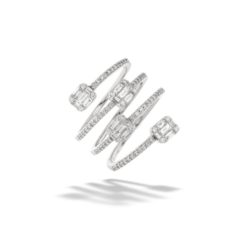 Diamond Spiral Ring