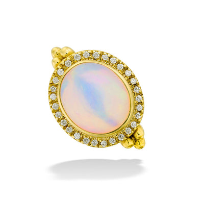 One of a Kind Opal & Diamond Ring by Mazza
