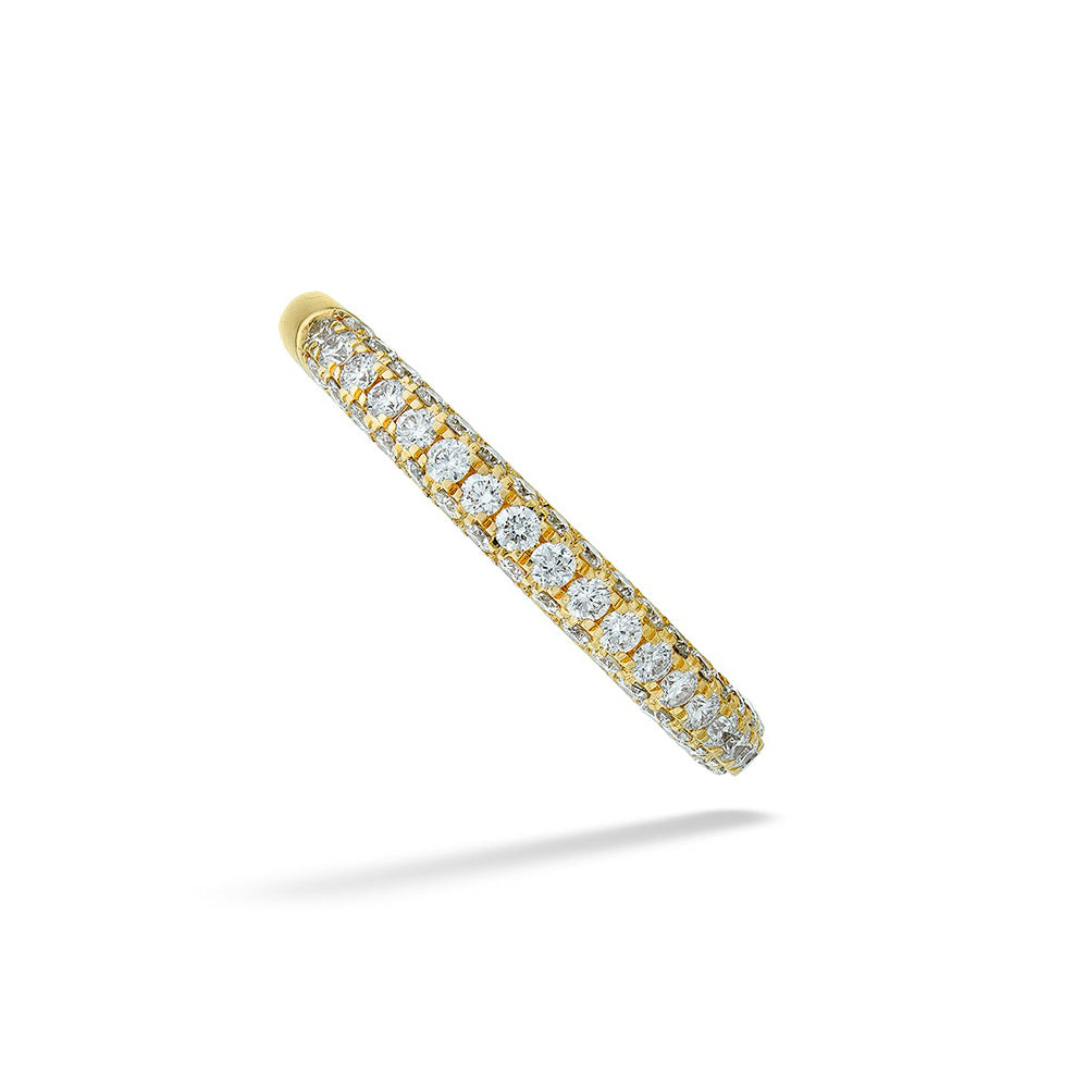Diamond 3-Row Pave Wedding Band