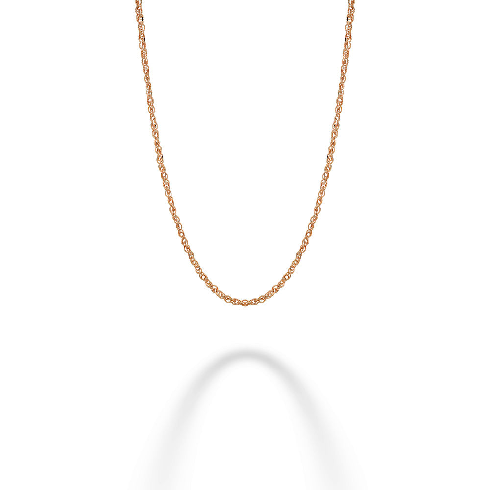 14K Rose Gold Ropa Anklet - 10"