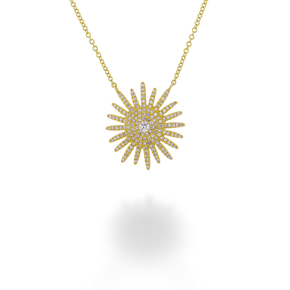 Diamond Cluster Star Necklace by Shy Creation