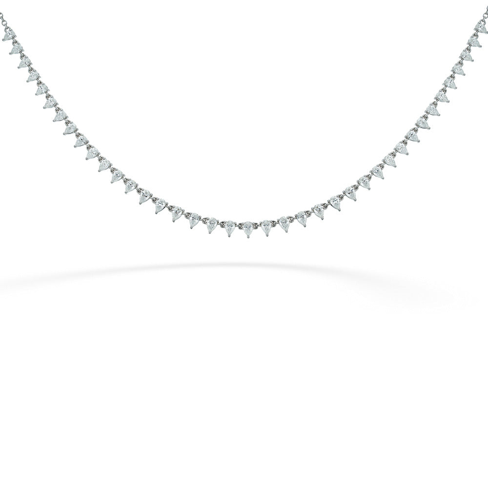 14kw 2.74tdw Diamond Tennis Necklace by Shy Creation 18"