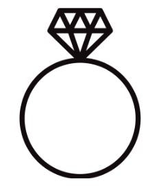 cartoon engagement ring