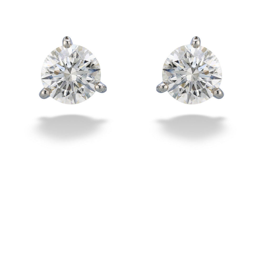 Lightbox 1.5 Carat Round Lab Grown Diamond Stud Earrings