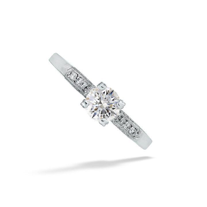 18K White Gold 0.50ct Diamond Engagement Ring