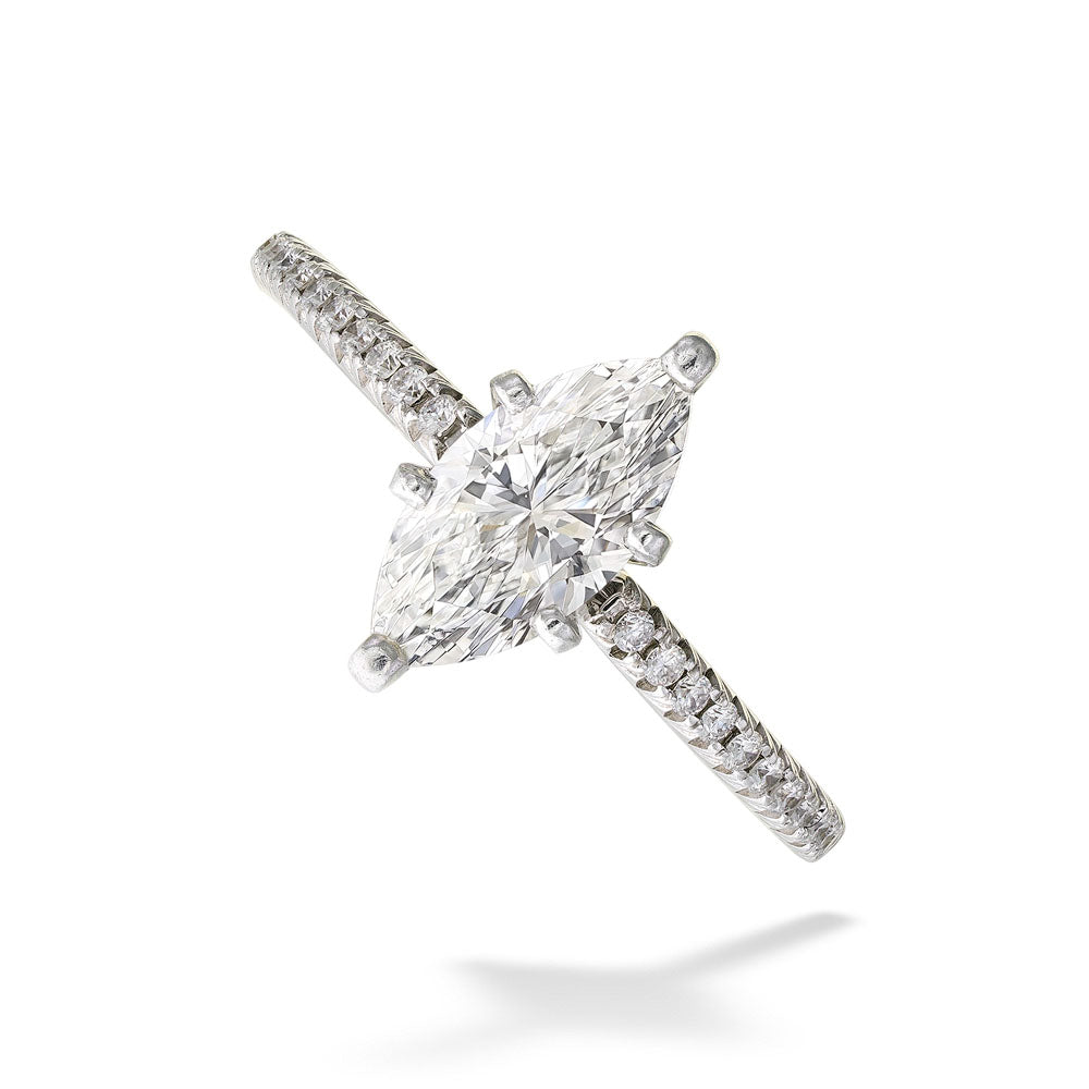 Marquise Diamond Engagement Ring 