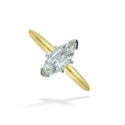 6-Prong 1.10ct Marquise Diamond Ring