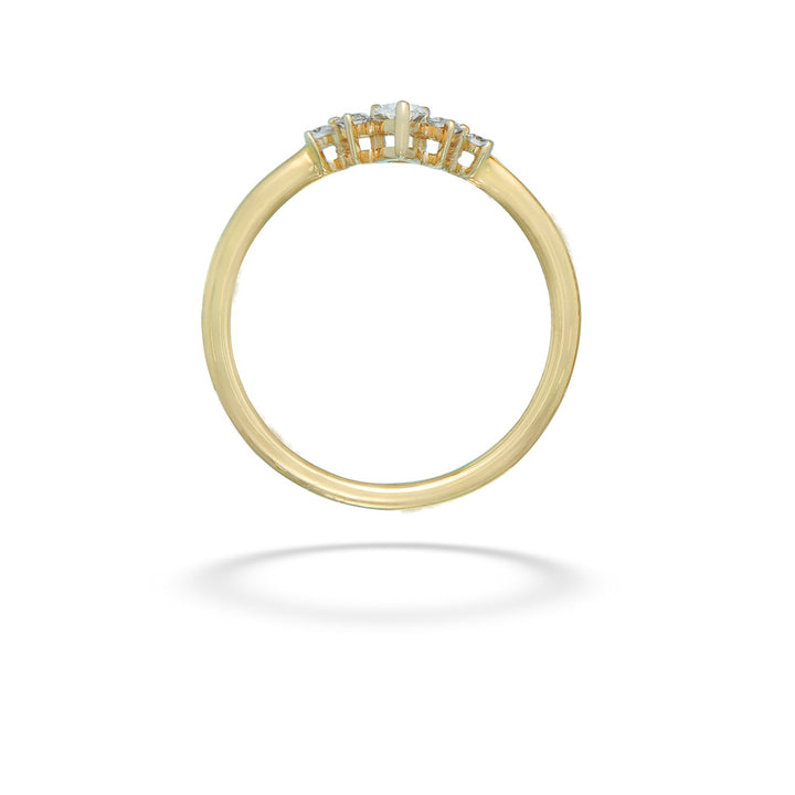 Pear-Shaped Diamond Tiara Band