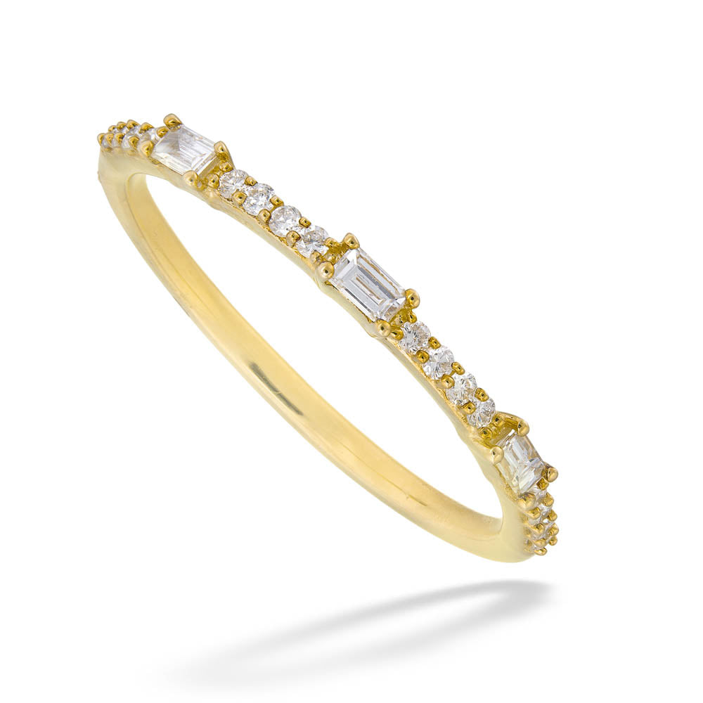 10KY Diamond Stackable Ring