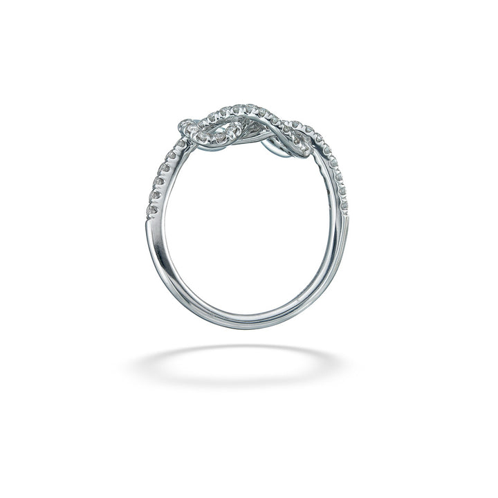 Diamond Infinity Knot Ring by Gabriel & Co.