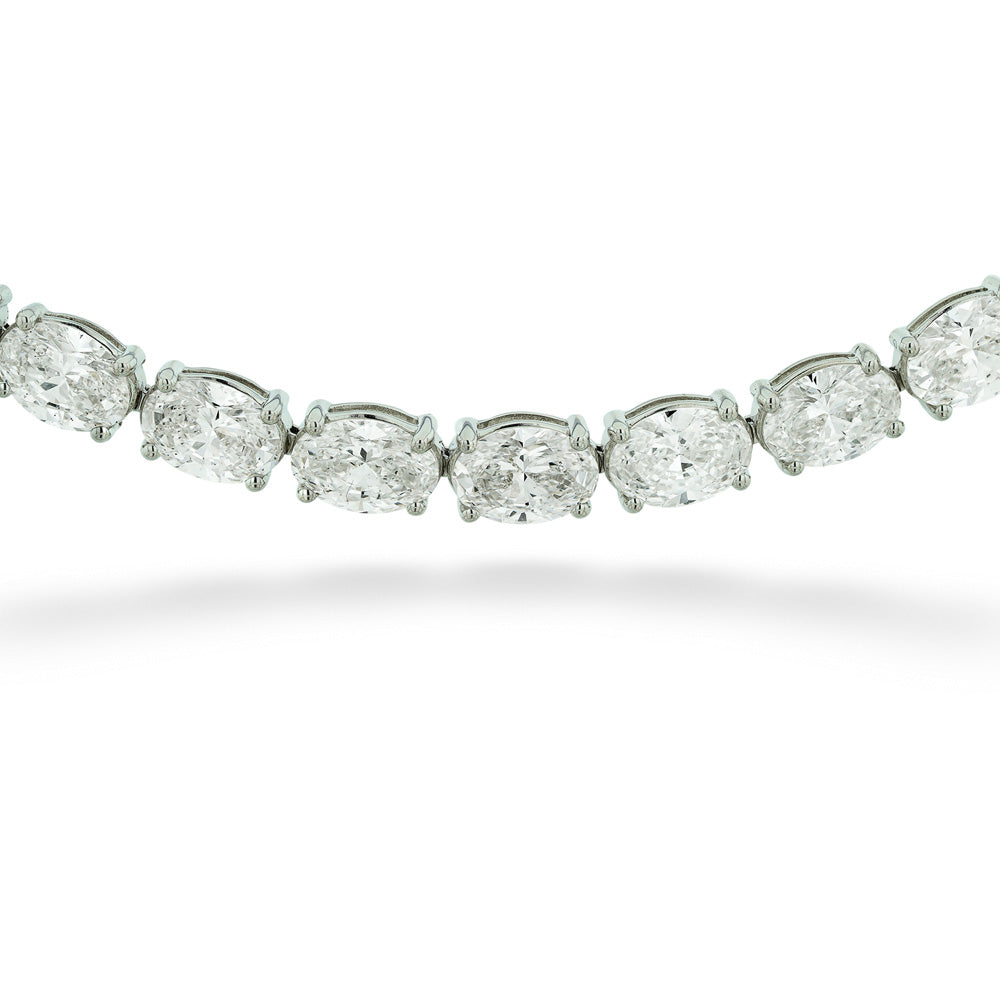 Oval Lab Grown Diamond Tennis Bracelet