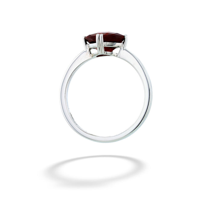 14kw 2.90ct Garnet Solitaire Ring sz 7