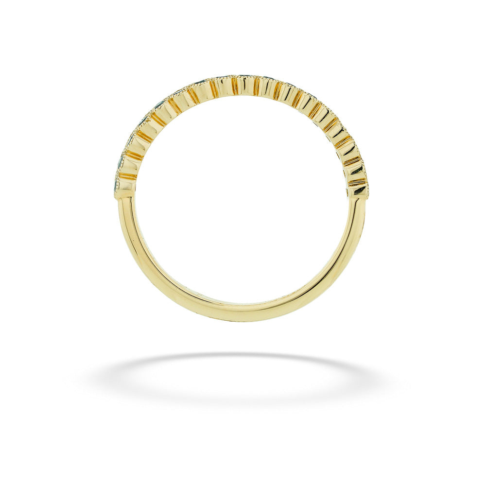 14K Yellow Gold Blue Sapphire Band by Classique Creations