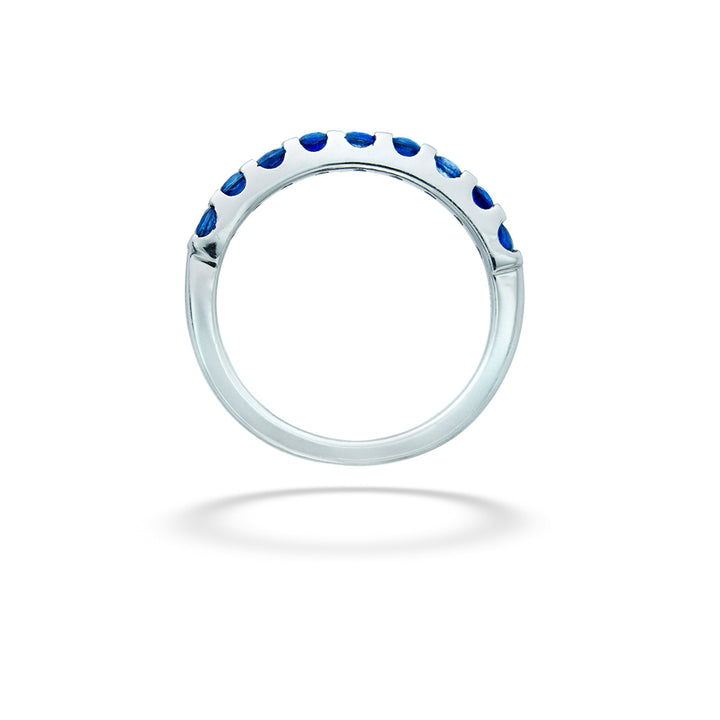 Blue Sapphire Wedding Band