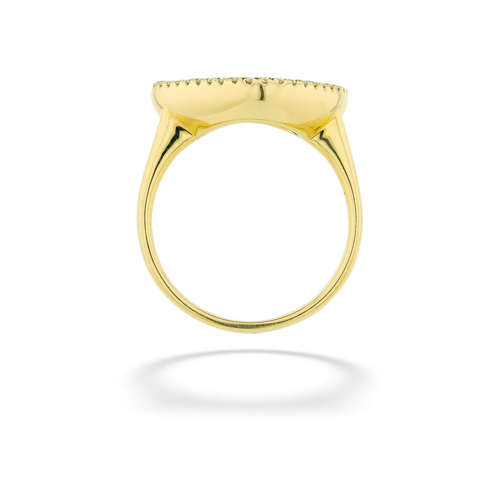 Gold ring on a white background Organic Australian Opal Doublet Ring by Parle.