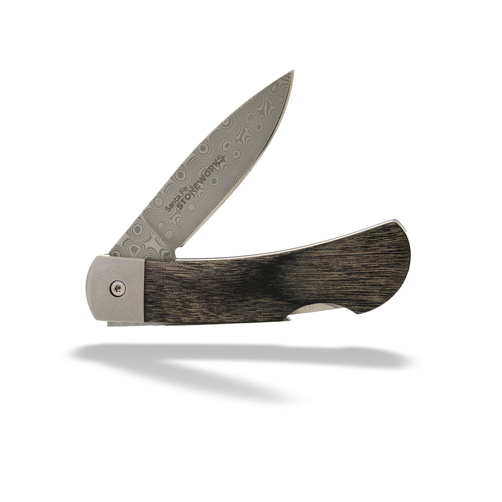 Damascus Streel 3" Malachite Knife by Santa Fe Stoneworks