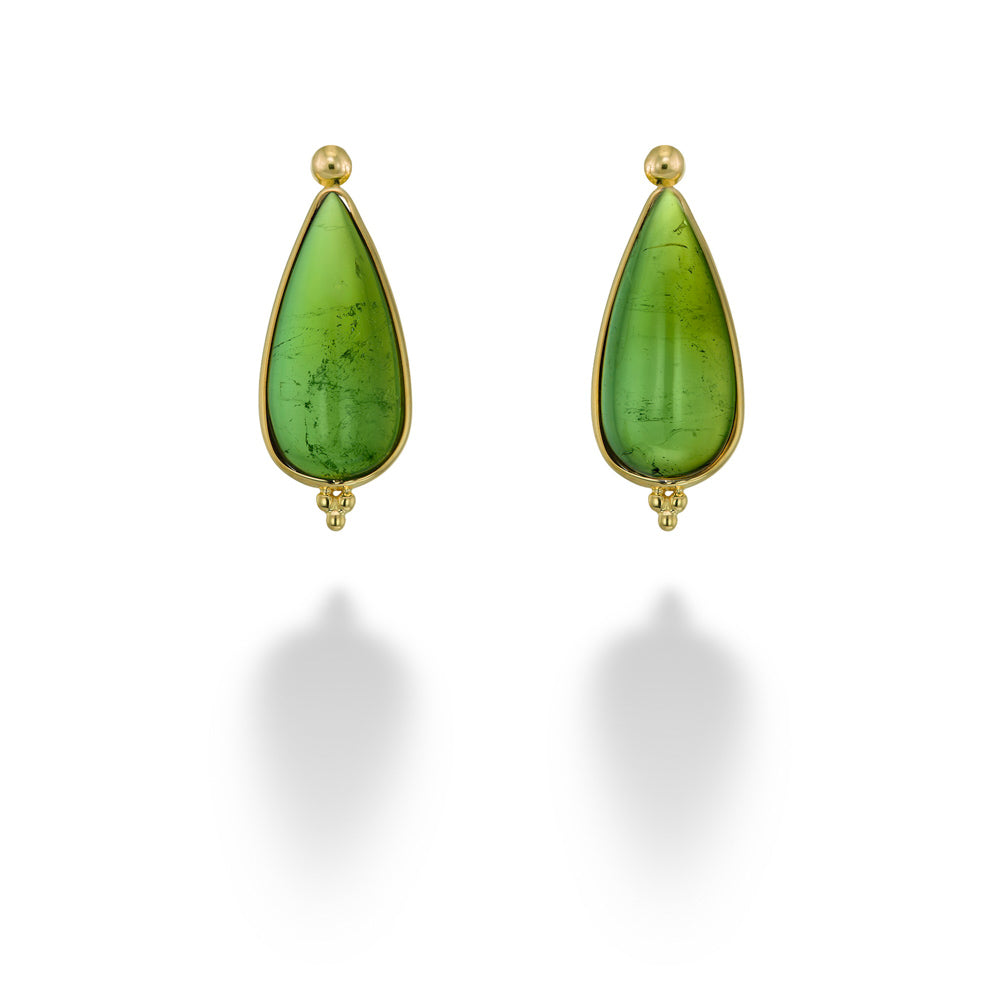 Green Tourmaline Earring Charms by Mazza