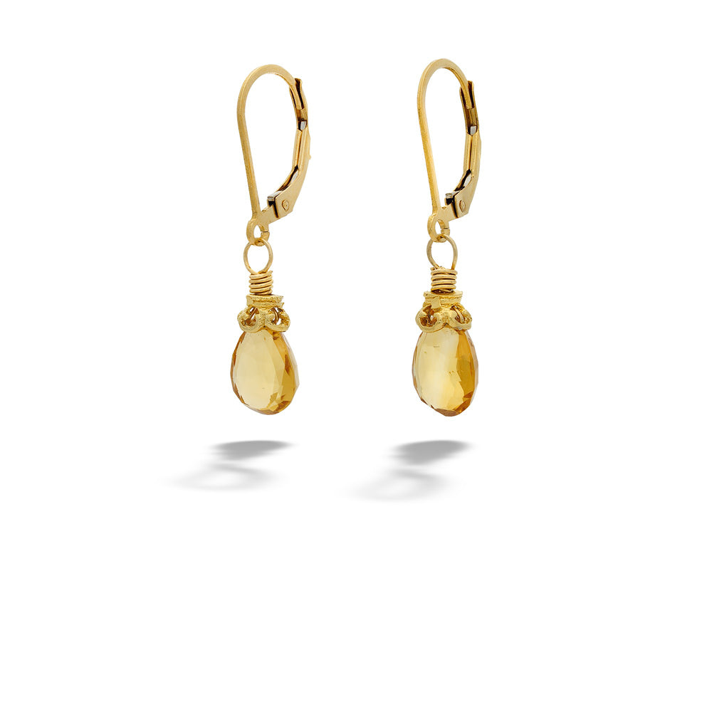 Citrine Drop Earrings by Anatoli
