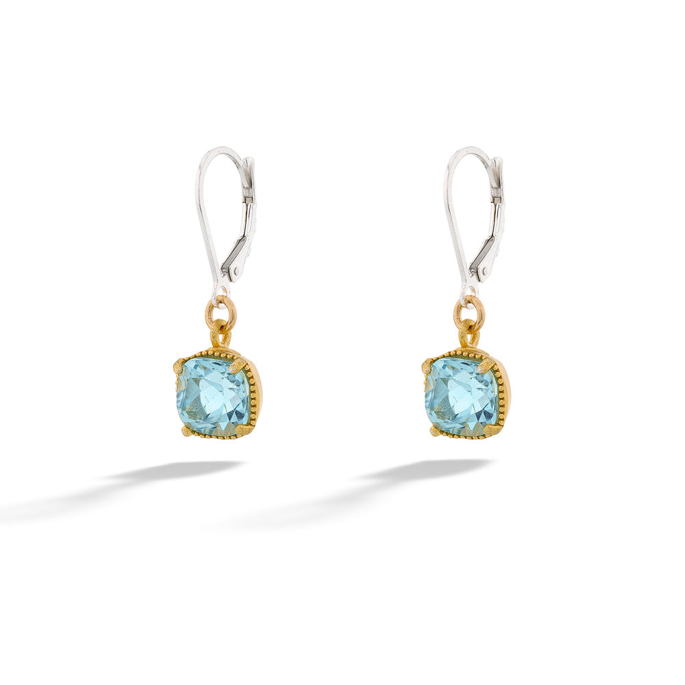 Blue Topaz Earrings by Anatoli