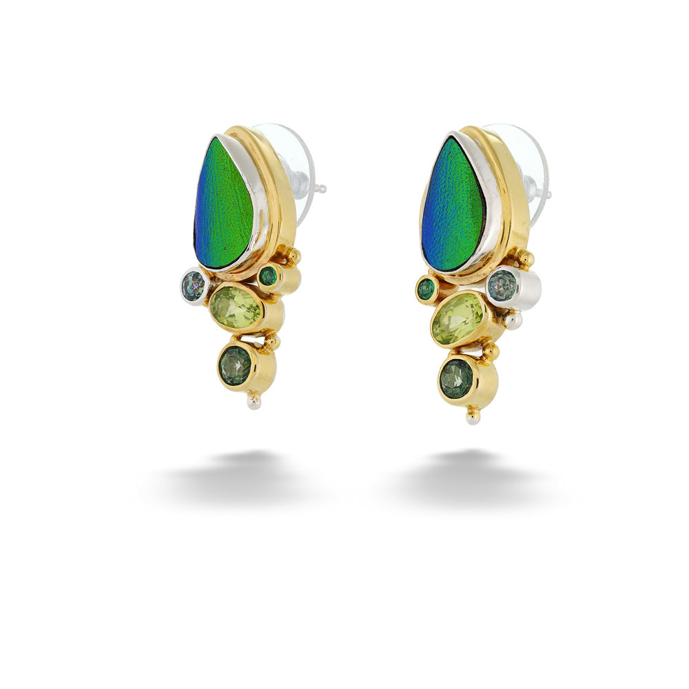 Jewel Beetle Earrings by Michou