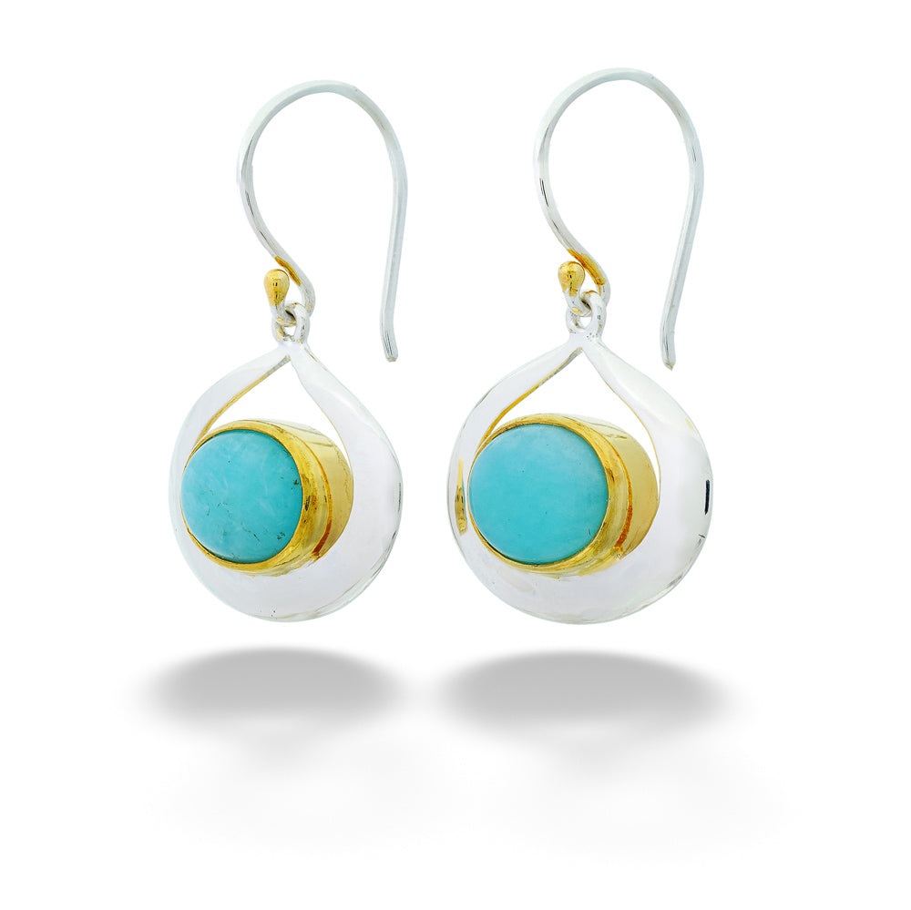 Turquoise Dangle Earrings by Michou