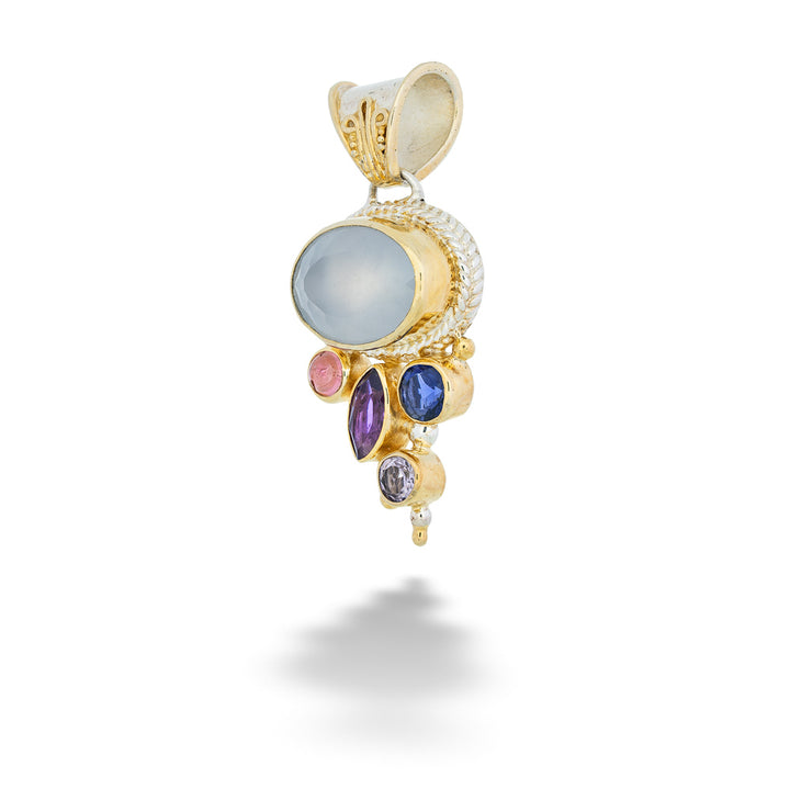 Multi-Stone Pendant by Michou