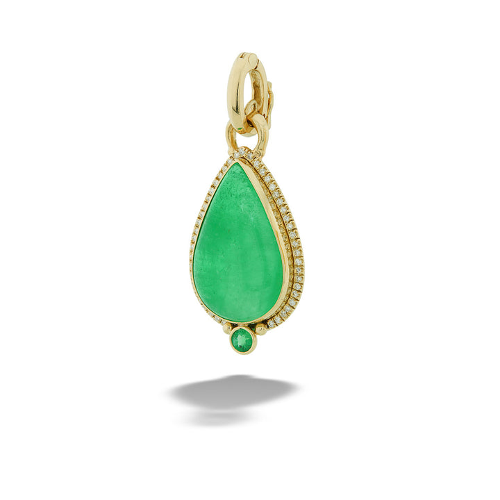 Emerald and Diamond Pendant by Mazza