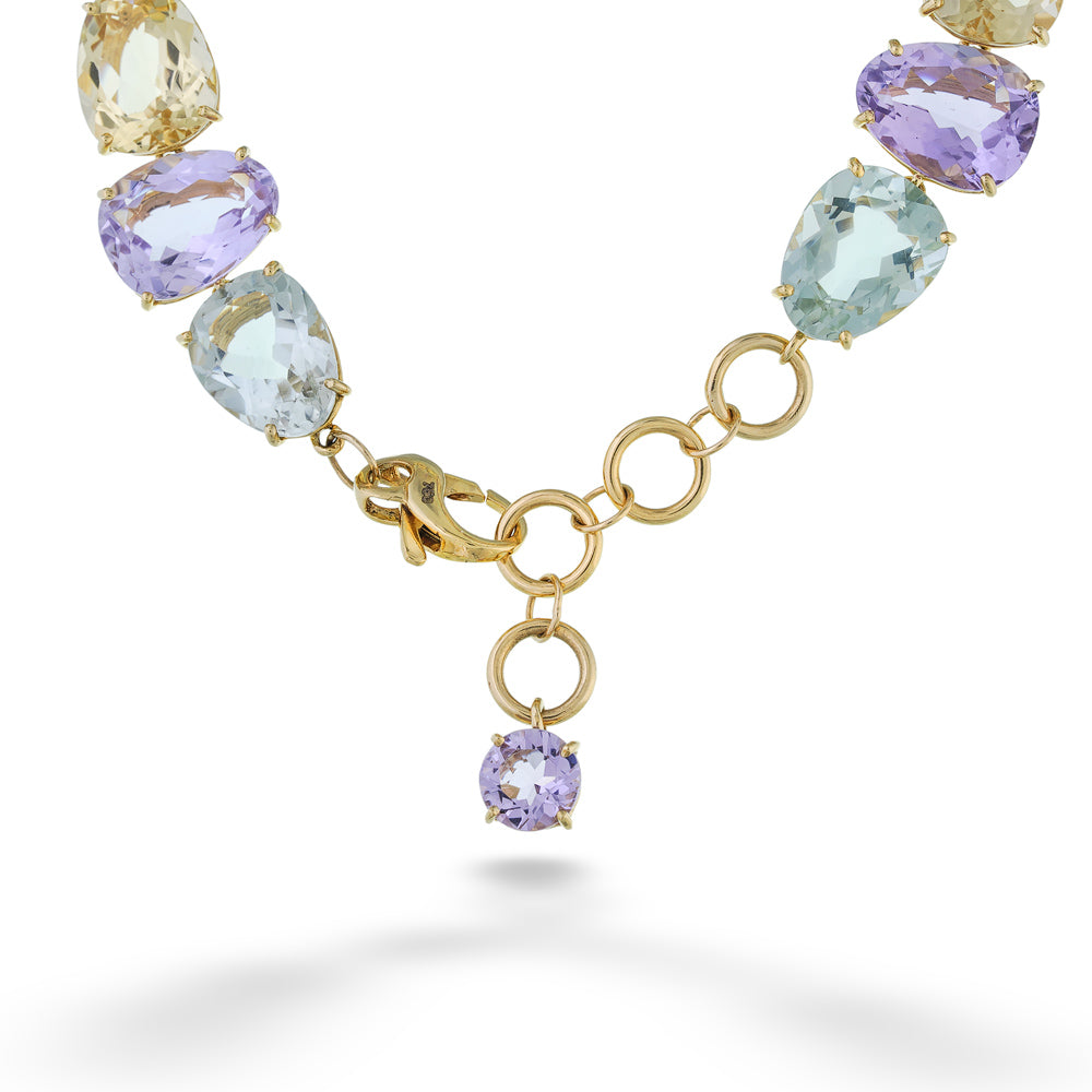 Amethyst, Citrine, and Praziolite Bracelet by Vianna Brasil