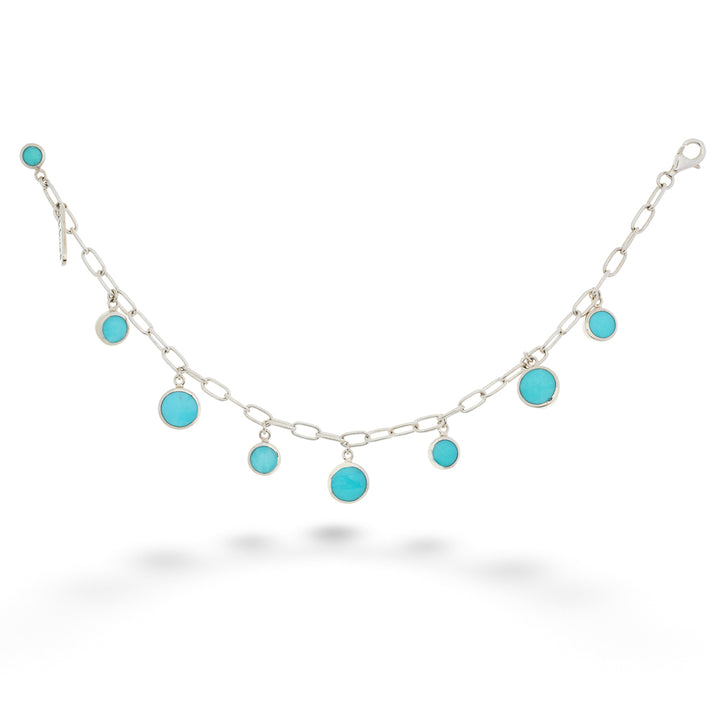 Turquoise &amp;amp; Lapis Reversible Bracelet by Acleoni 