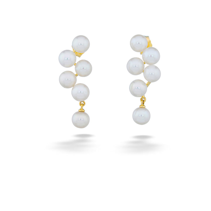 Fresh Water Pearl Cluster Earrings