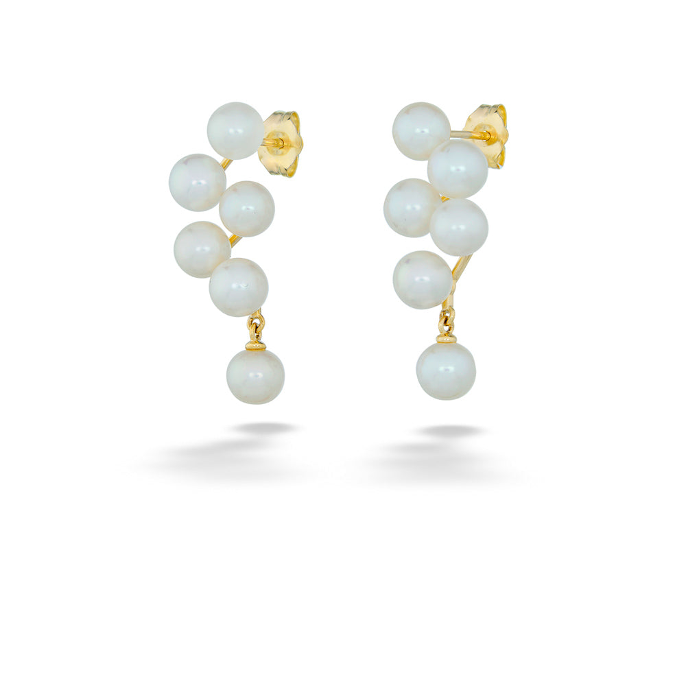 Fresh Water Pearl Cluster Earrings