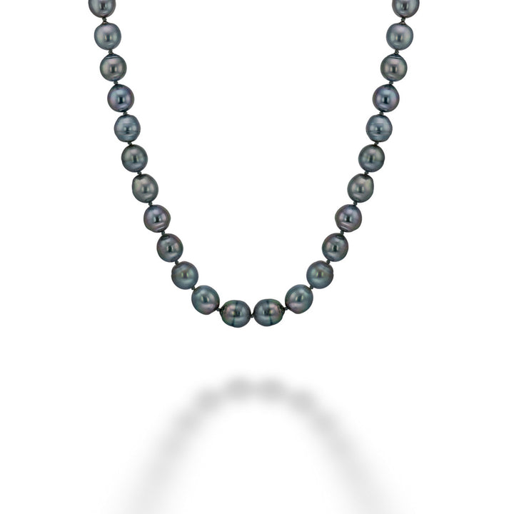 Tahitian South Sea Pearl Strand with Diamond Toggle Clasp by Mazza