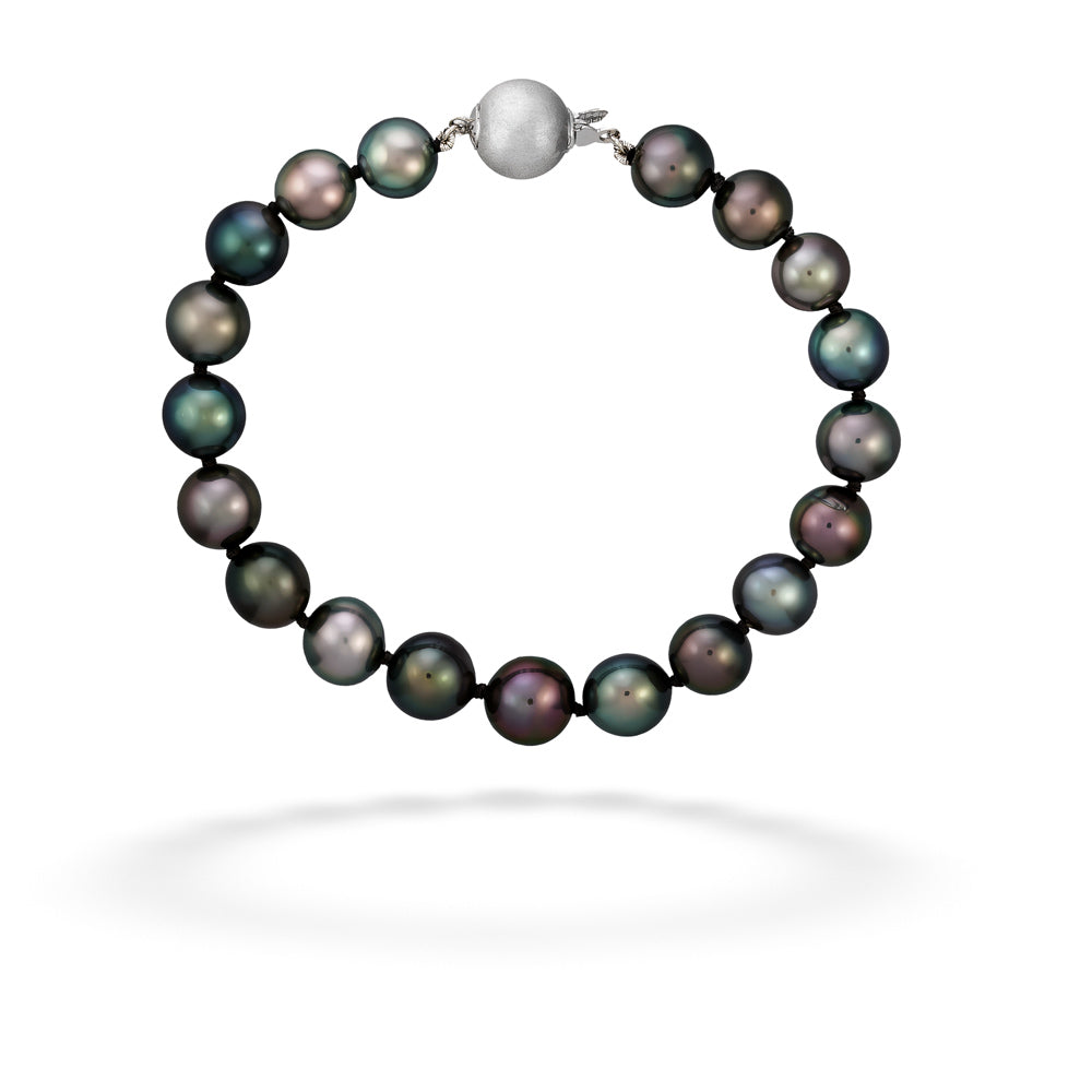 Natural Multicolored Tahitian Pearl Bracelet