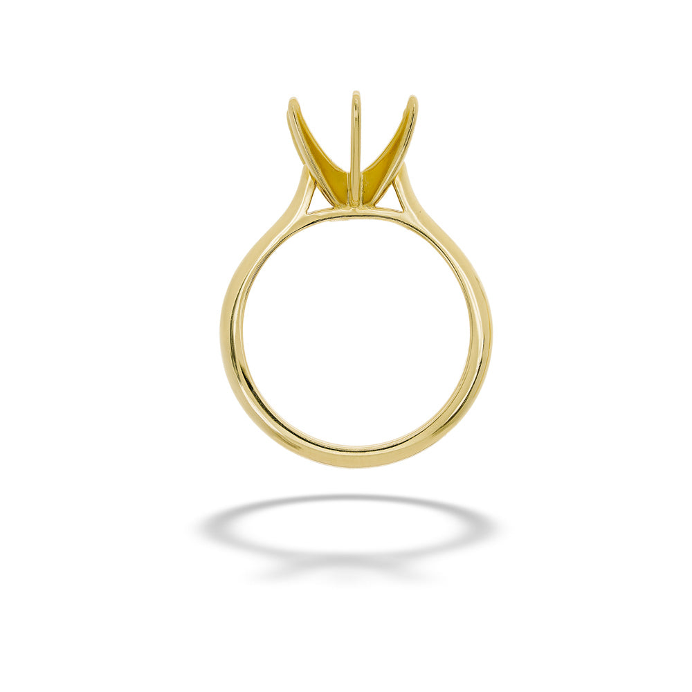 6-Prong Round Center Semi-Mount Ring