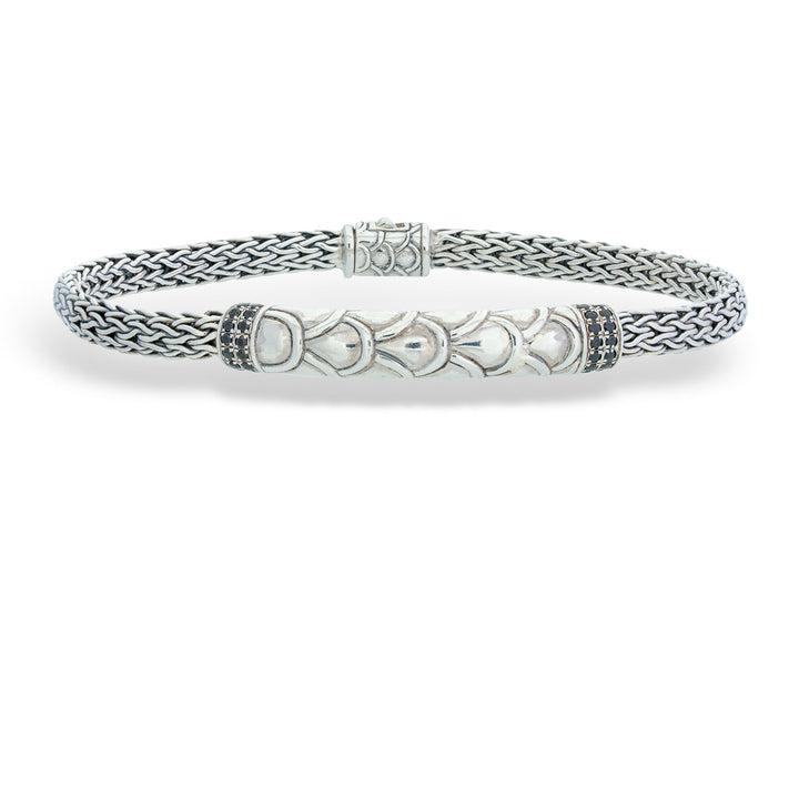 Tulang Naga Bar Bracelet with Black Spinel by Samuel B.
