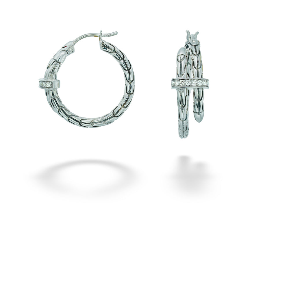 Silver Spear Hoops by John Hardy