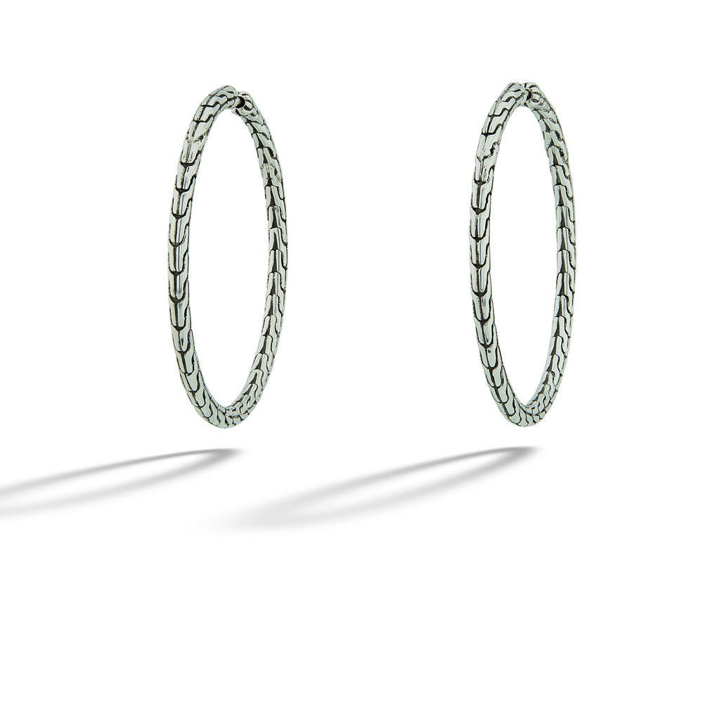 Silver "Essentials" Hoops by John Hardy - 39mm