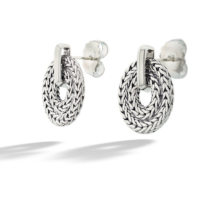 Chain Link Circle Earrings by John Hardy